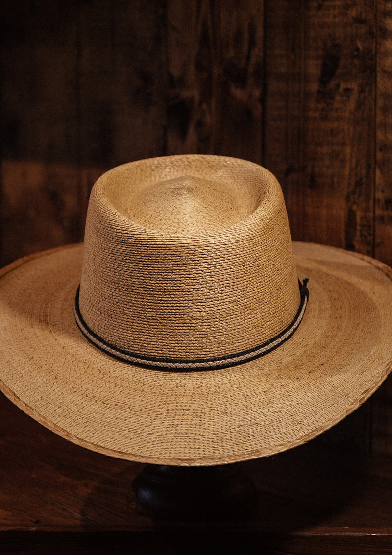 Yukatan Western Straw Hat with Telescopic Crown - Made In Mexico