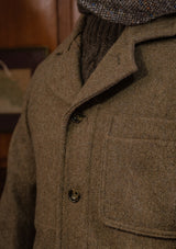 Chore Pure Wool Jacket - Dark Moss Green