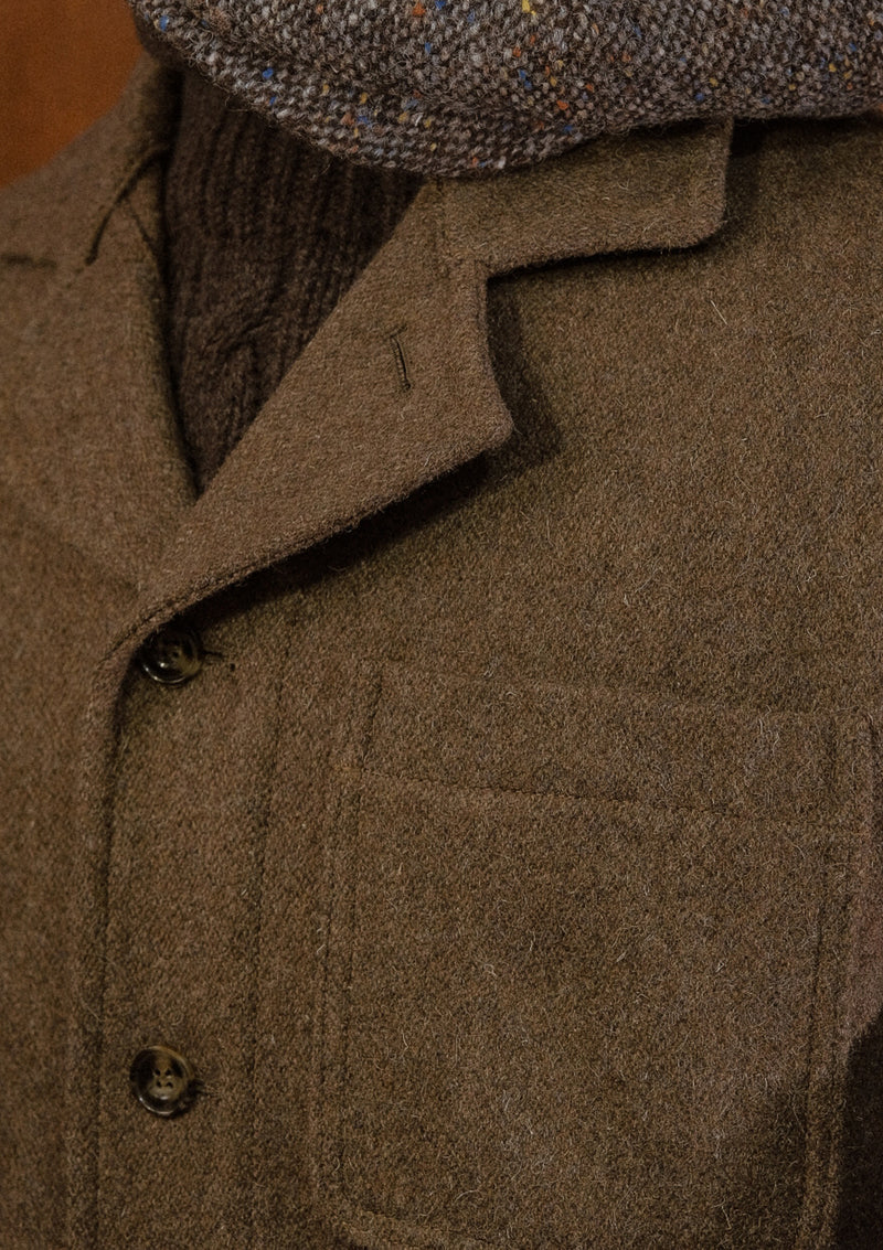 Chore Pure Wool Jacket - Dark Moss Green