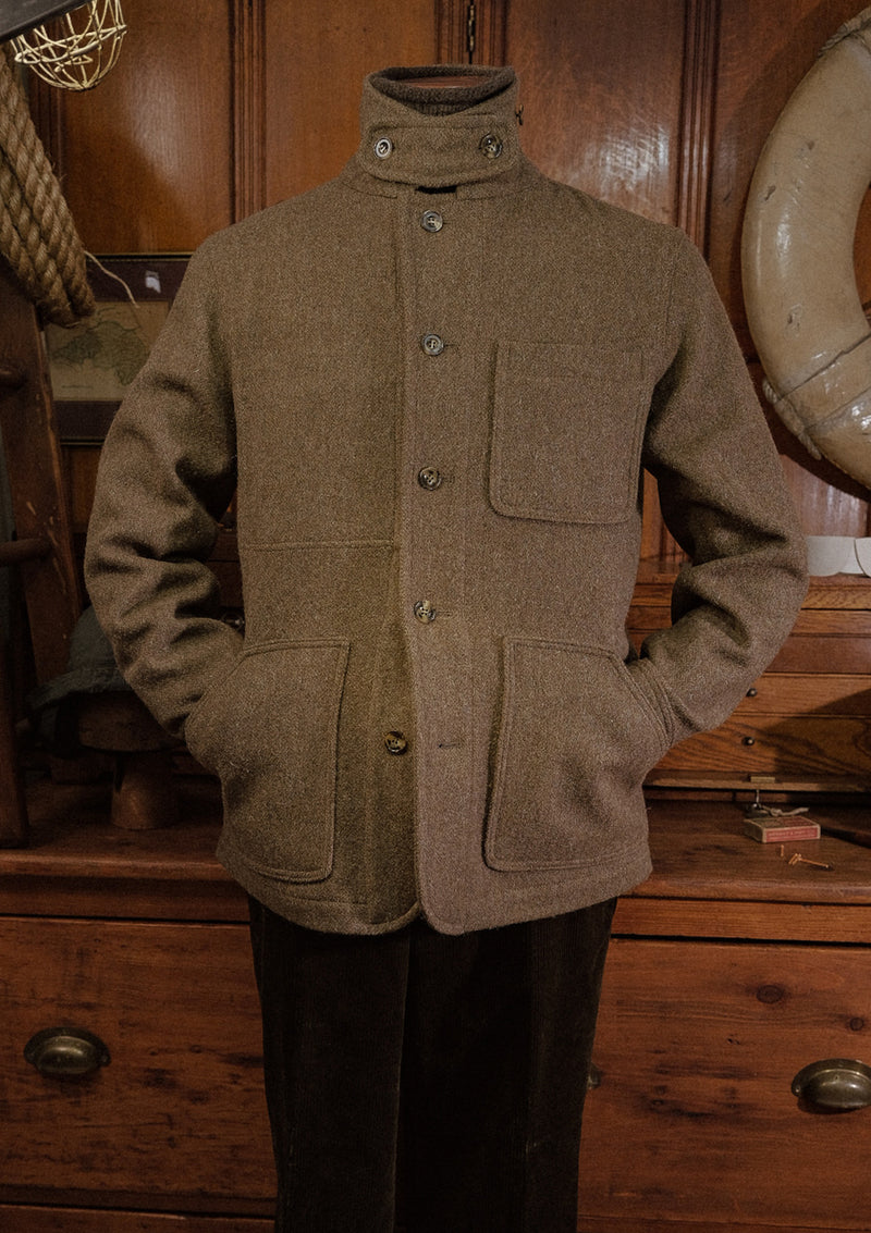 Chore Pure Wool Jacket - Dark Moss Green