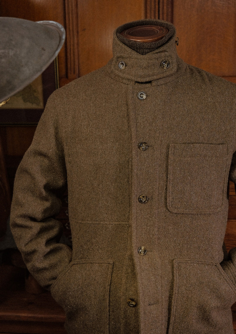 Chore Pure Wool Jacket - Dark Moss Green