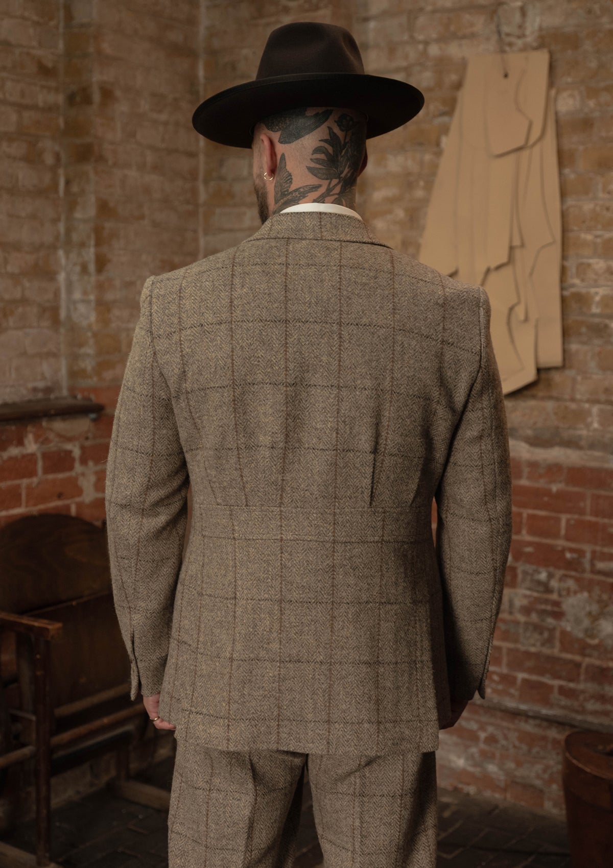 Brockman Harris Tweed Jacket - Light Grey & Cinnamon Check