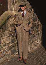 Brockman Harris Tweed Jacket - Light Grey & Cinnamon Check