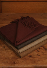 Merino Wool Scarf - Merlot