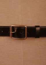 Saddle Leather Classic Belt - Black