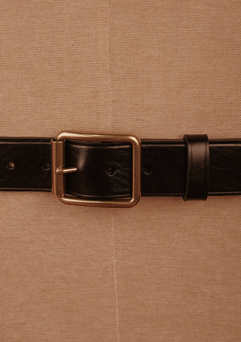 Saddle Leather Classic Belt - Black