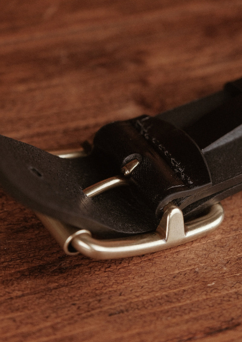 Saddle Leather Classic Belt - Black