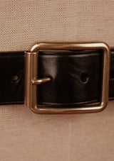 Saddle Leather Classic Belt - Black