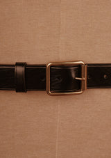 Saddle Leather Classic Belt - Black