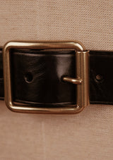 Saddle Leather Classic Belt - Black