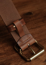 Saddle Leather Classic Belt - Brown