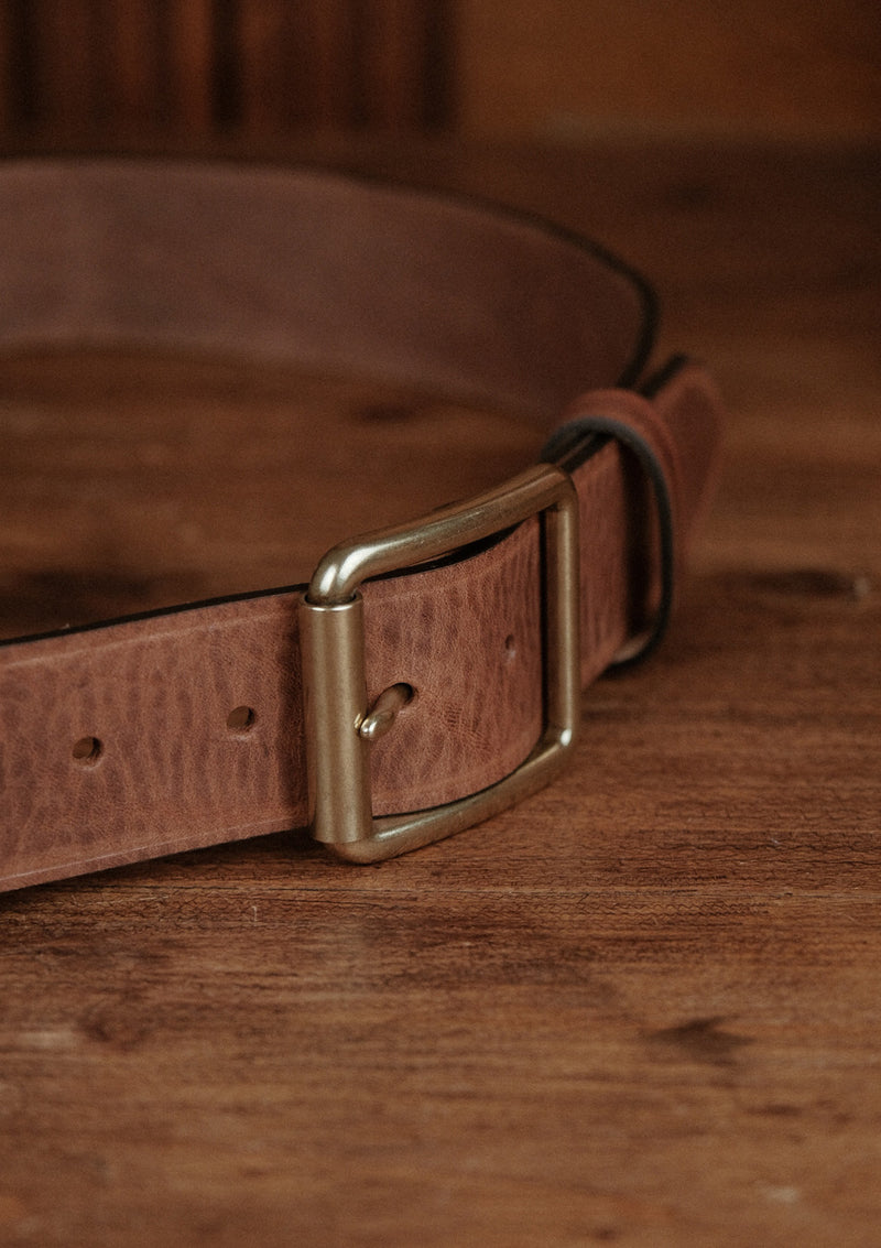 Saddle Leather Classic Belt - Brown