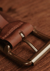 Saddle Leather Classic Belt - Brown