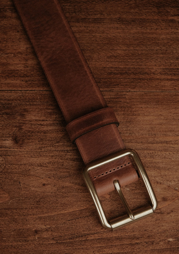 Saddle Leather Classic Belt - Brown