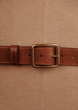 Saddle Leather Classic Belt - Brown