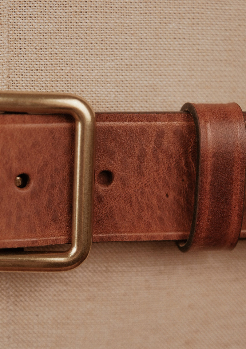 Saddle Leather Classic Belt - Brown