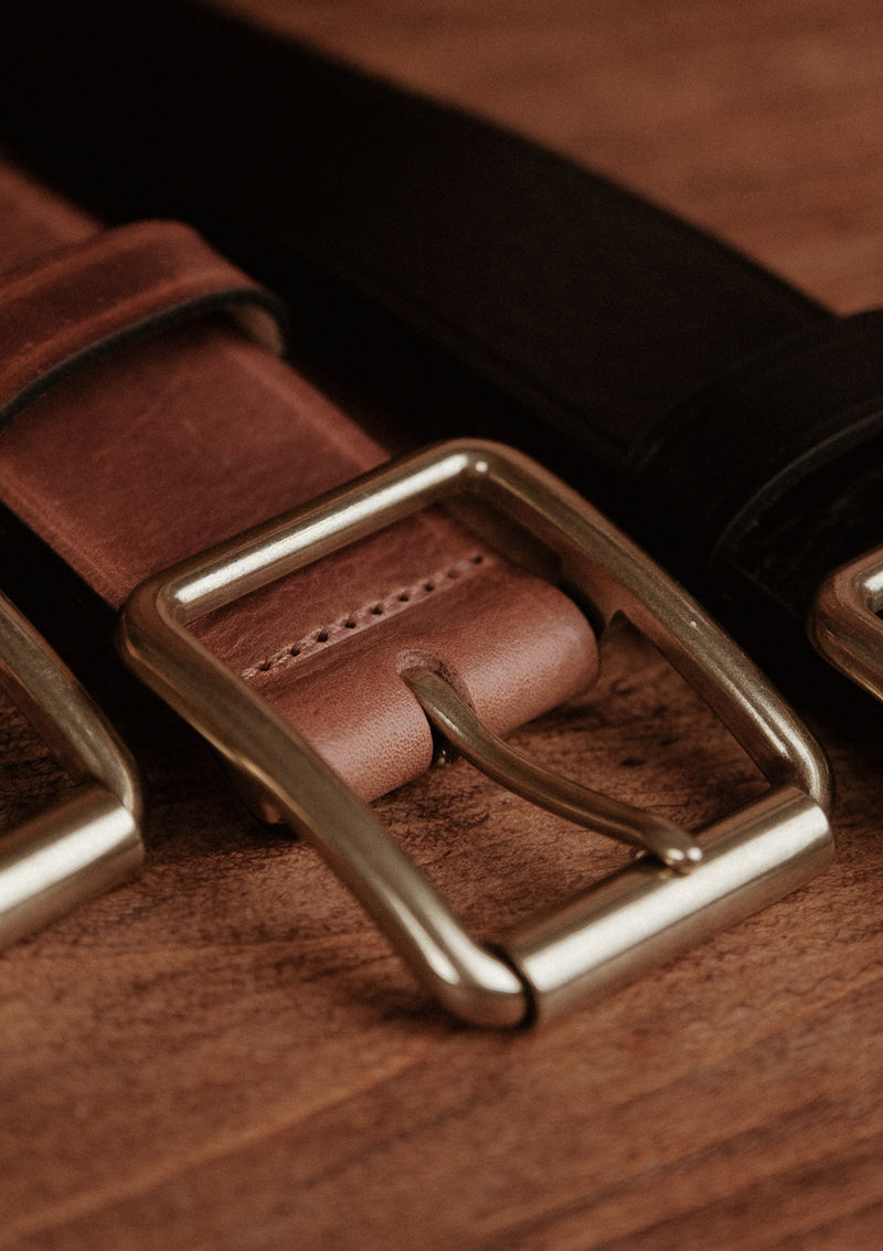 Saddle Leather Classic Belt - Brown