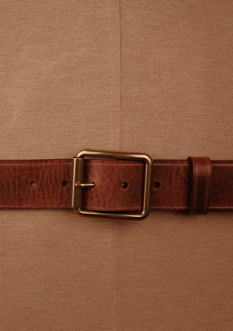 Saddle Leather Classic Belt - Brown