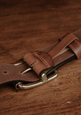 Saddle Leather Classic Belt - Brown