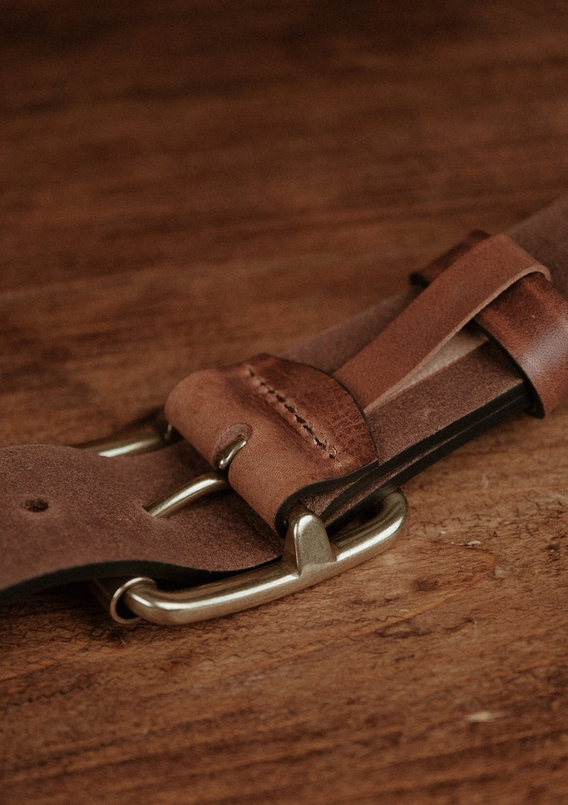 Saddle Leather Classic Belt - Brown