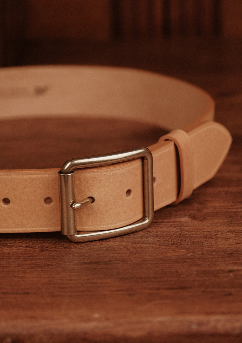 Saddle Leather Classic Belt - Light Tan