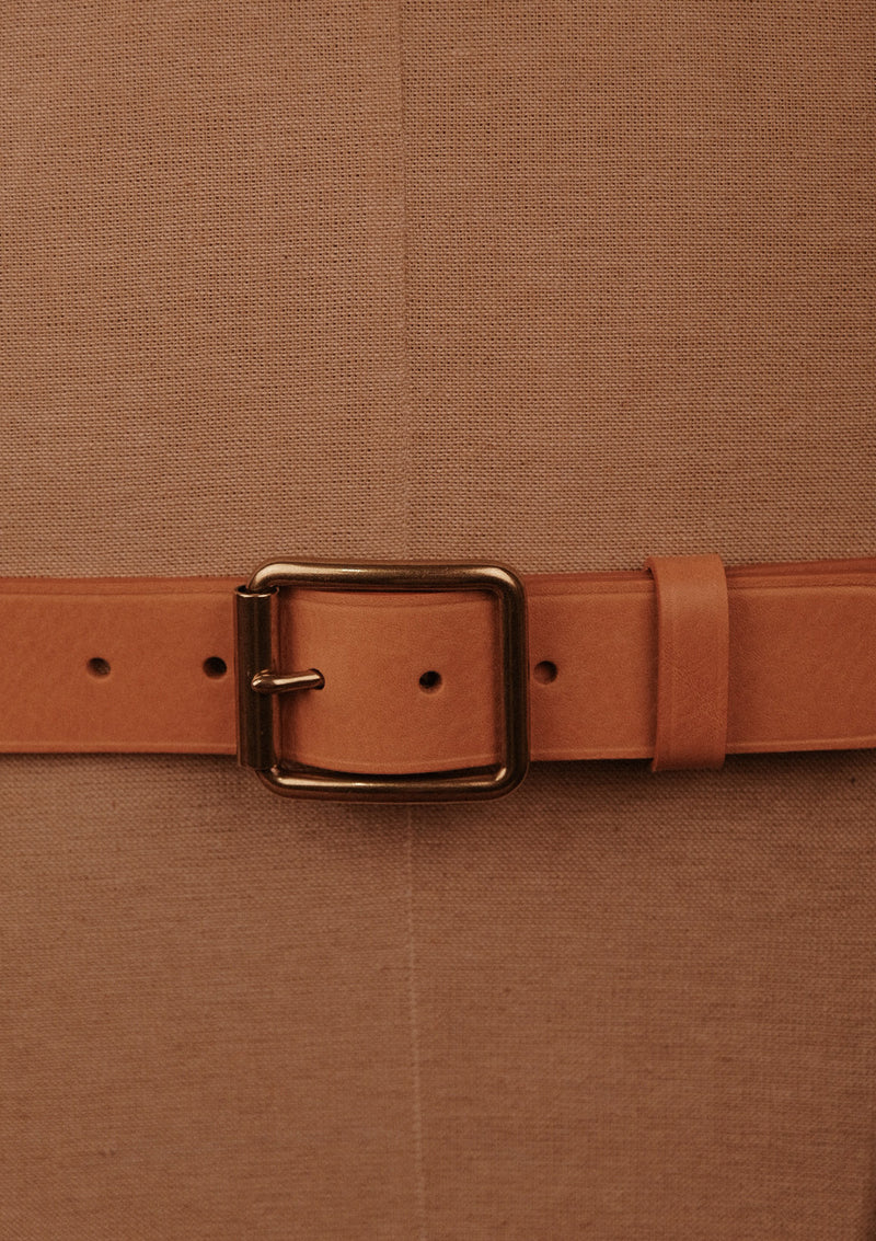 Saddle Leather Classic Belt - Light Tan