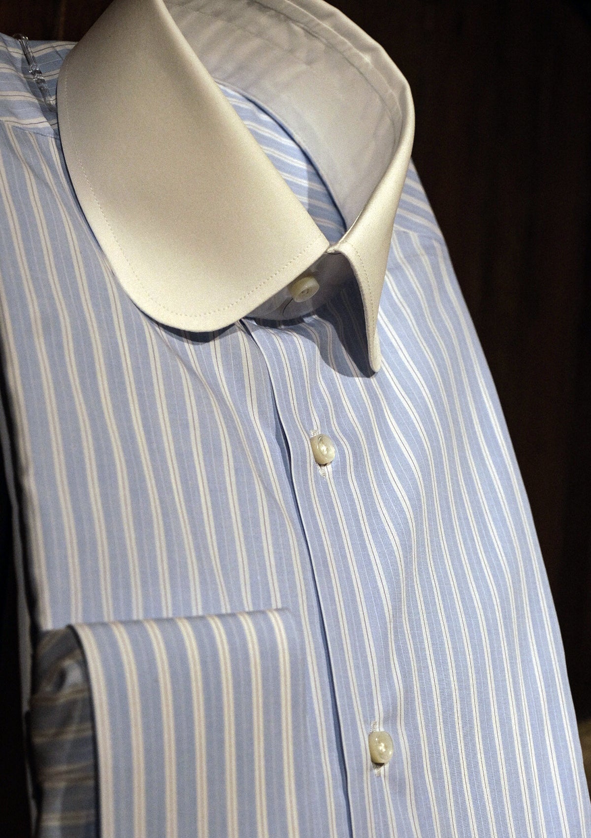 vintage club collar dress shirt Mens 1930s Club Collar - 30s 1940s Detachable White Dress Shirt Collar