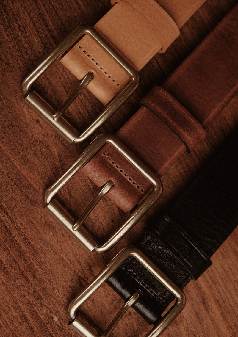 Saddle Leather Classic Belt - Light Tan