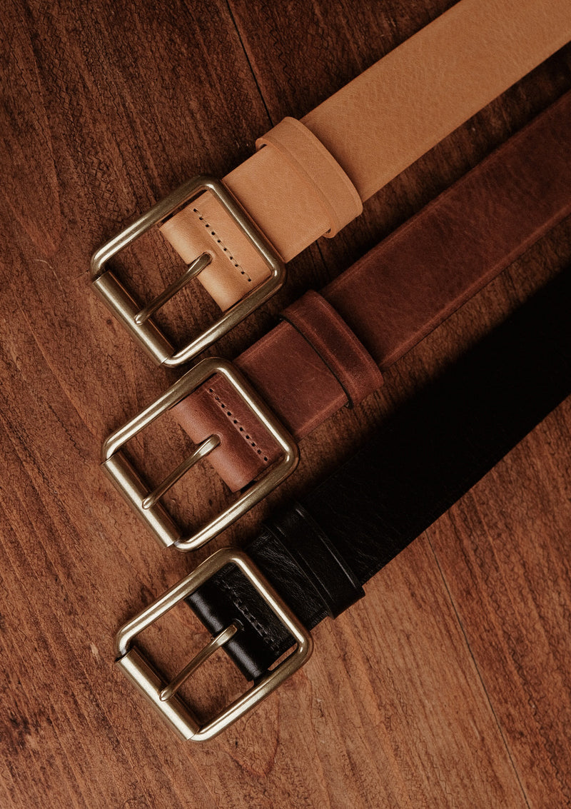 Saddle Leather Classic Belt - Light Tan