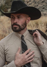 Classic Western Shirt - Soft Cream Denim