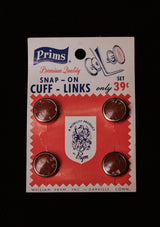 Original 1920's Burgundy Snap Cufflinks