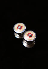 Original 1920's Red Rosette Snap Cufflinks
