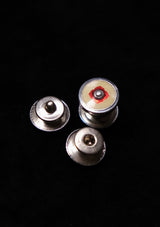 Original 1920's Red Rosette Snap Cufflinks