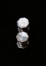 Original 1920's Pearlescent Octagonal Snap Cufflinks
