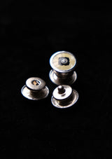 Original 1920's Black Rosette Snap Cufflinks