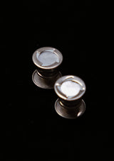 Original 1920's Round Swirl Snap Cufflinks