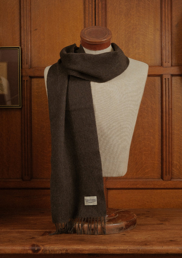 Merino Wool Scarf - Dark Moss