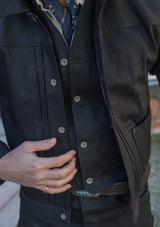 Rawlins Selvedge Denim Waistcoat - Farriers Black
