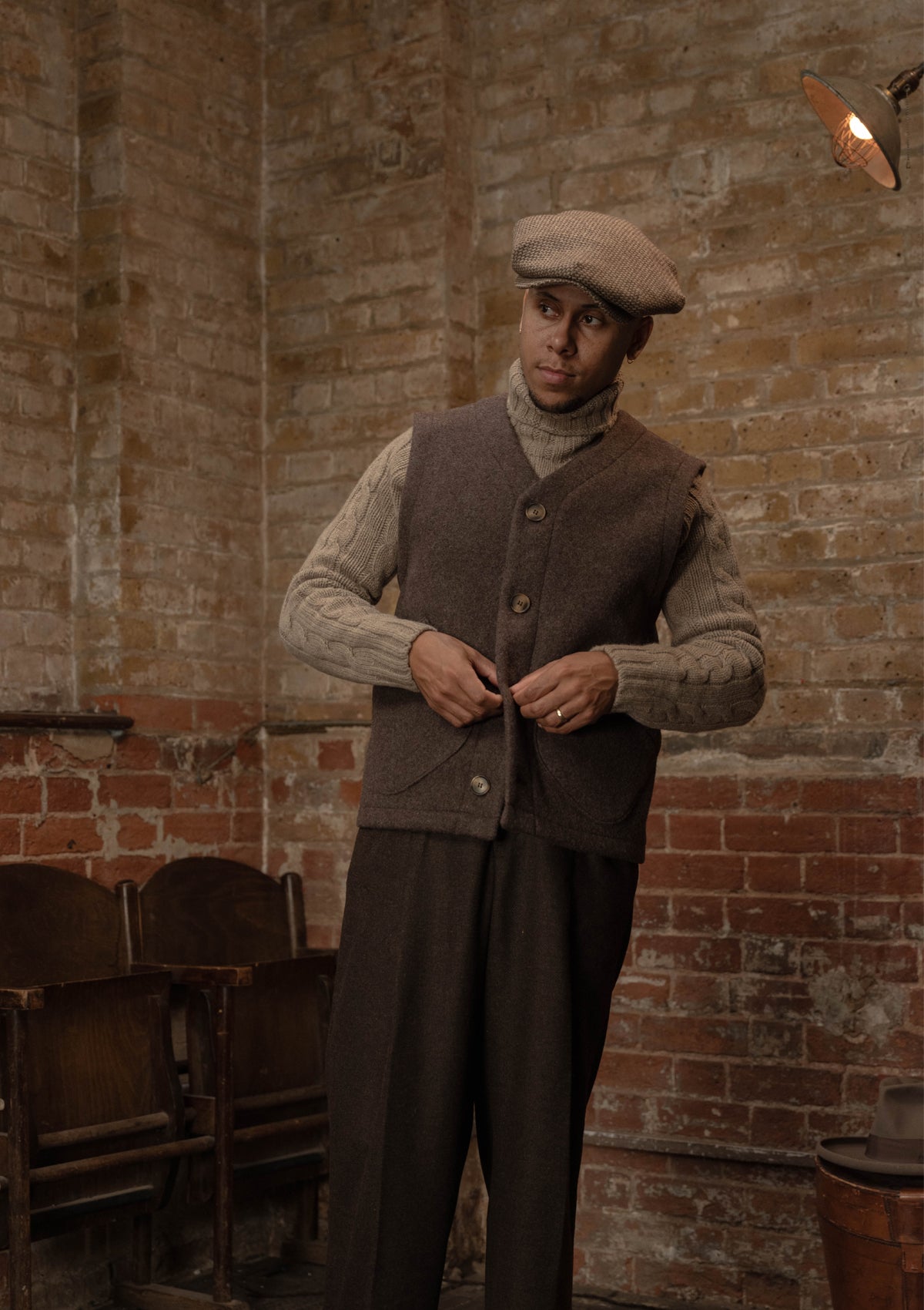 Ellison Pure Wool Waistcoat - Hazel – Thomas Farthing London