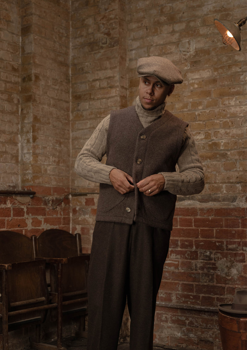 Pure Wool Vest - Hazel