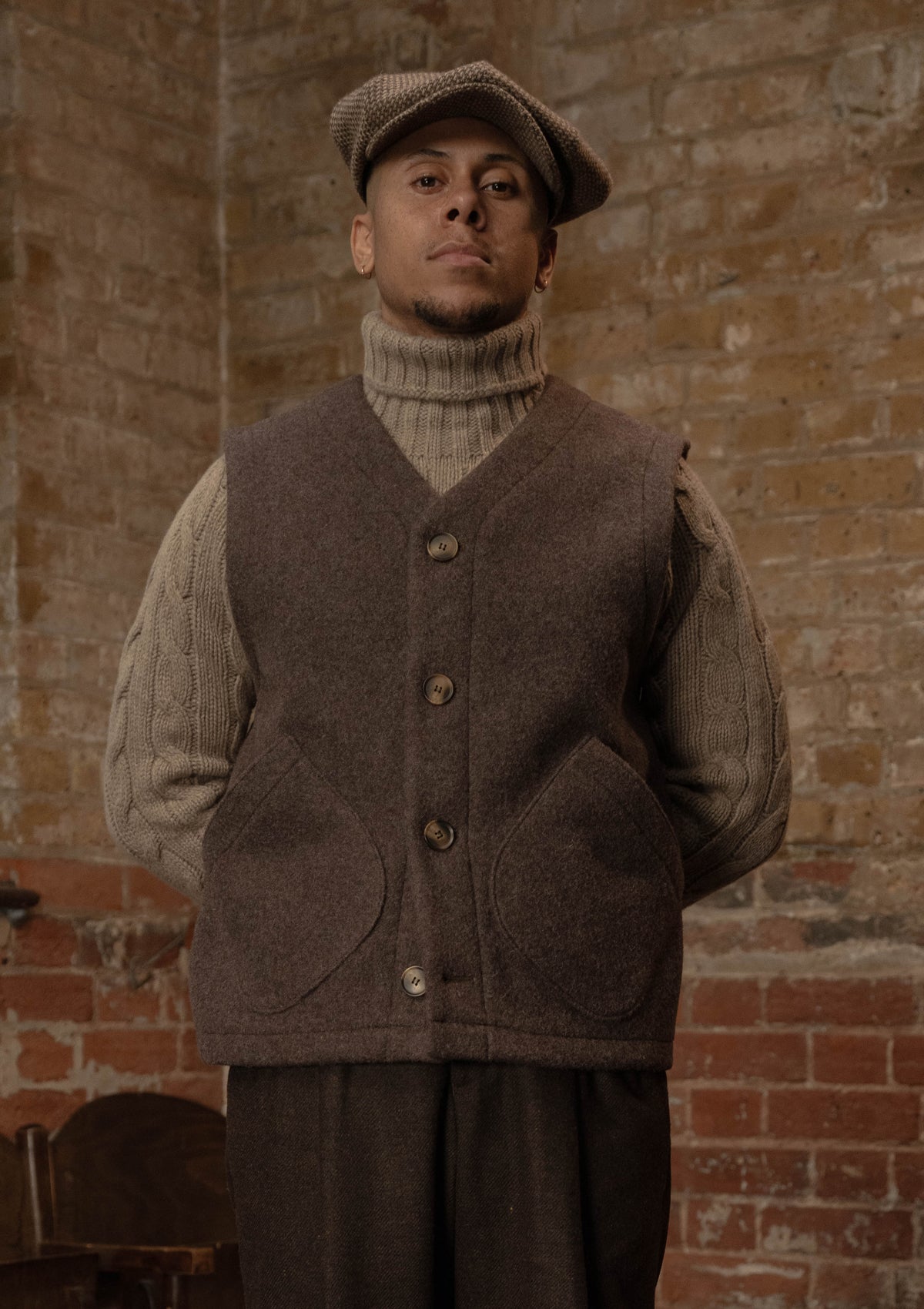 Ellison Pure Wool Waistcoat - Hazel – Thomas Farthing London