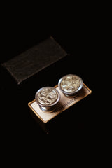 Original 1920's Floral Scroll Snap Cufflinks