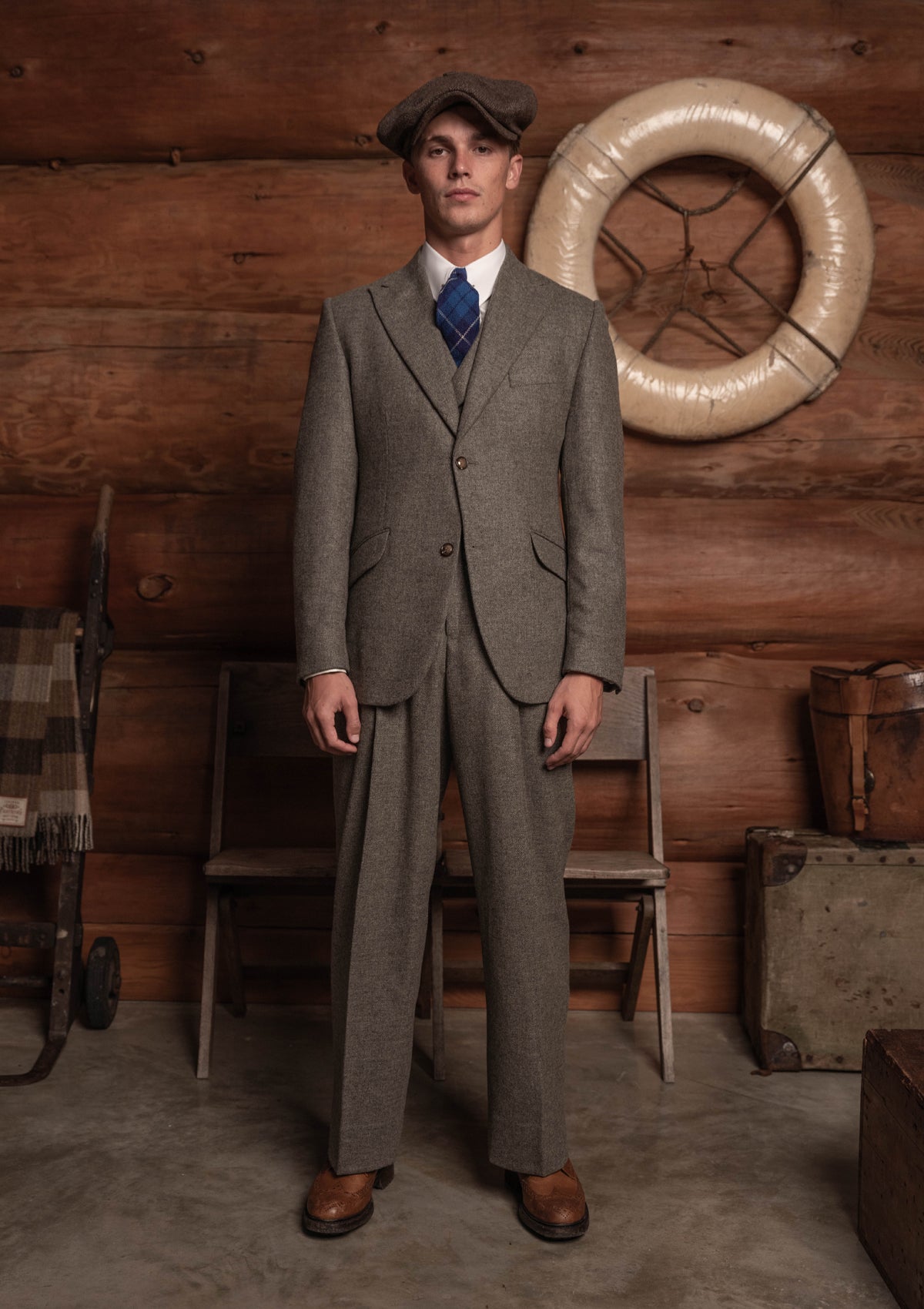 Emile Wool Flannel Jacket - Arctic Stone