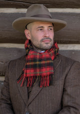 Merino Wool Scarf - Dark Maple