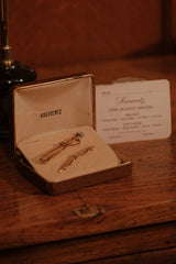 Equestrian Set 1920's Collar Bar & Tie Slide By Krementz