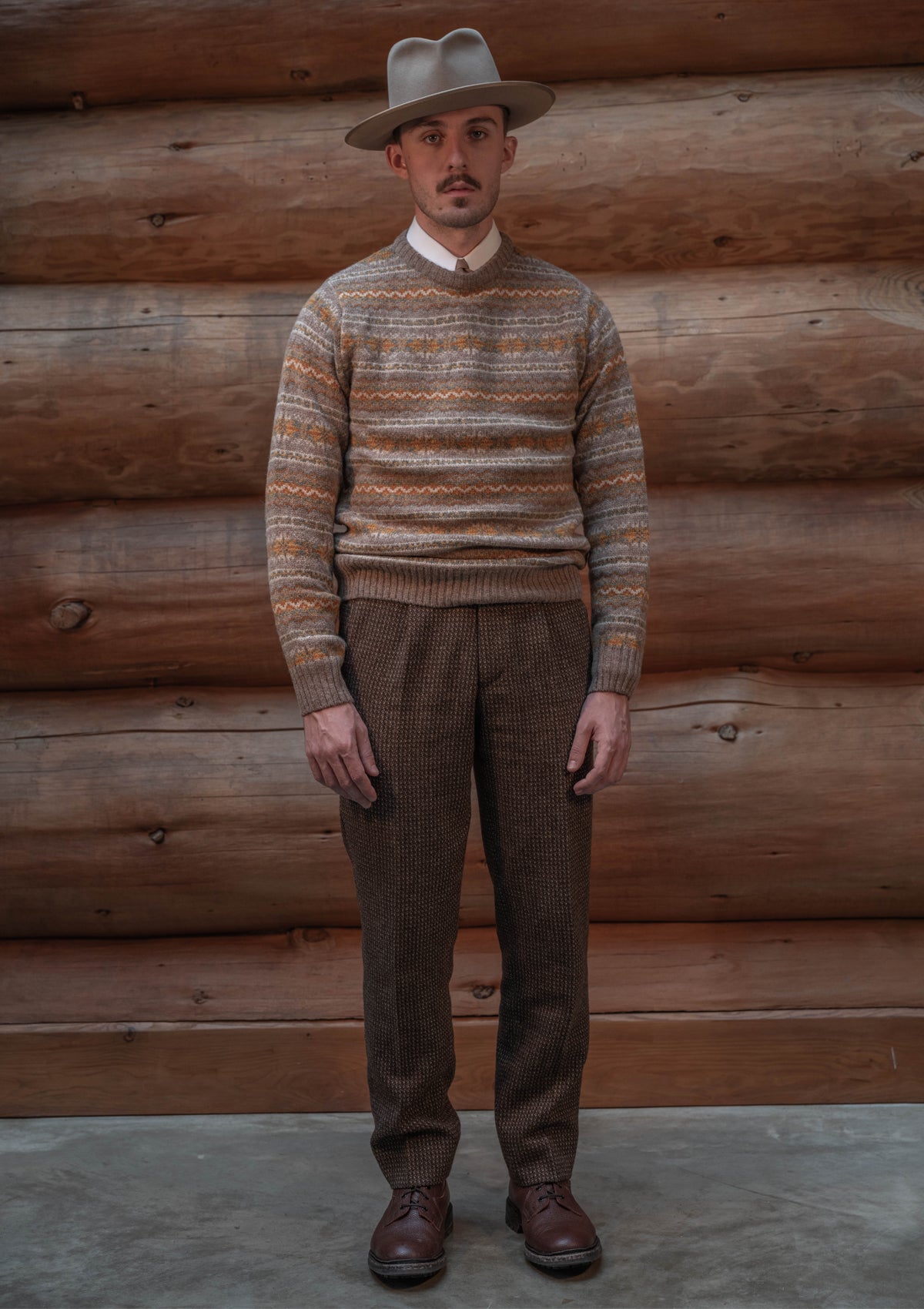 Stonybreck Lambswool Fair Isle Sweater - Burnt Oranges – Thomas