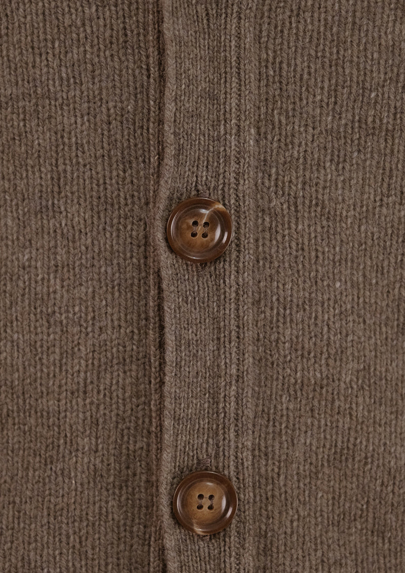 Fawcett Lambs Wool Cardigan - Pistachio