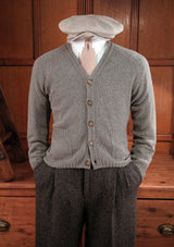 Fawcett Lambs Wool Cardigan - Pistachio