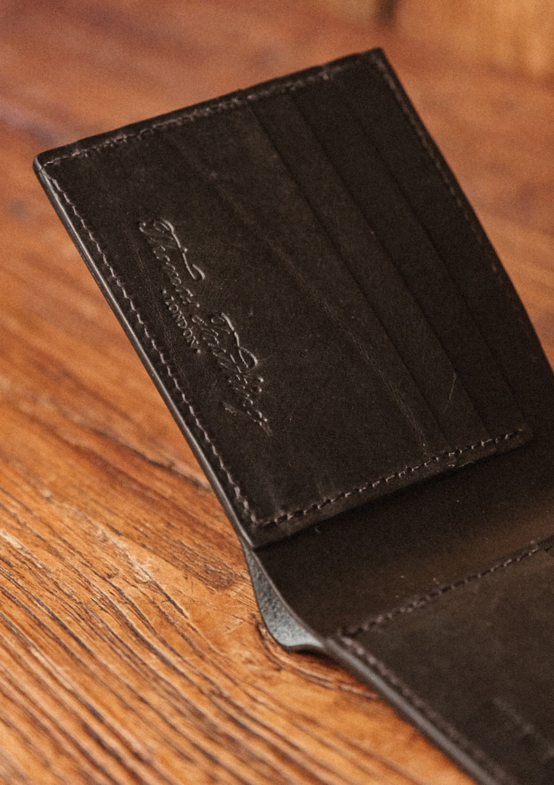 Saddle Leather Wallet - Black