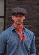 Fulton Baker Boy - (Mid-Width) Black Grain Donegal Tweed